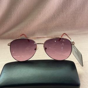 Women’s West Loop Rose Gold frames with Rose Lens Aviator Sunglasses